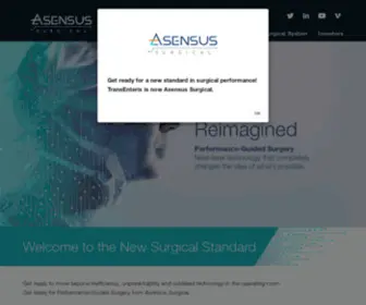 Asensus.com(Advancing laparoscopic surgery through innovation) Screenshot