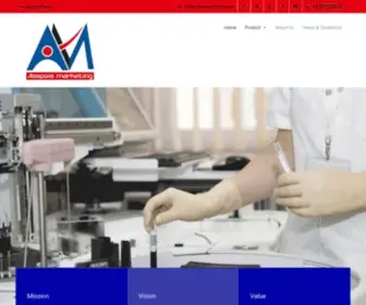 Asepsismarketing.com(Pharmaceuticals) Screenshot