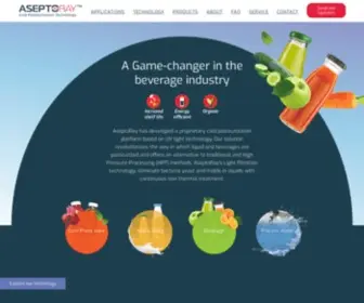 Aseptoray.com(Beverage industry) Screenshot