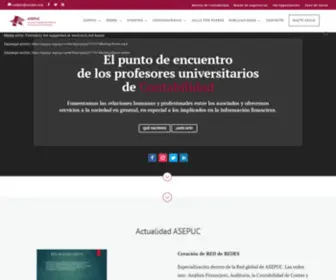 Asepuc.org(Asociación Española de Profesores Universitarios de Contabilidad) Screenshot