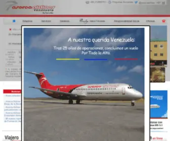 Asercaairlines.com(Aserca Airlines) Screenshot