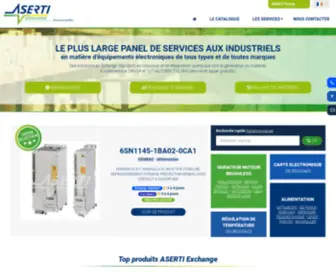 Aserti-Exchange.com(Achat, vente et échange standard en ligne de pièces détachées CNC pour les industriels) Screenshot