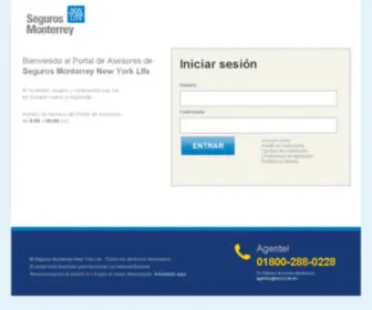 Asesordeseguros.com.mx(Portal de Asesores SMNYL) Screenshot