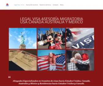 Asesoriamigratorialegalvisa.com(LEGAL VISA ASESORIA MIGRATORIA EN EL SALVADOR) Screenshot