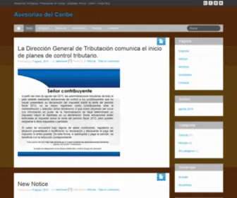 Asesoriascaribe.com(Asesorias Contables del Caribe Cariari Limon Costa Rica) Screenshot