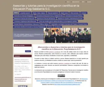 Asesoriasytutoriaspuig-Salabarria.com(Asesorías y tutorías para la investigación científica en la Educación Puig) Screenshot