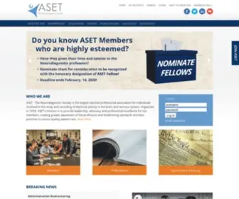 Aset.org(The Neurodiagnostic Society) Screenshot