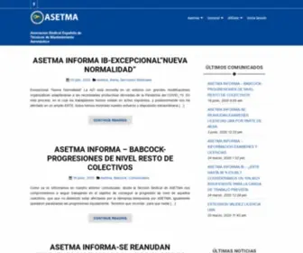 Asetma.com(Asociacion Sindical Española de Técnicos de Mantenimiento Aeronáutico) Screenshot