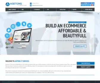 Asetonsitservices.com(Custom Website Design Hyderabad) Screenshot