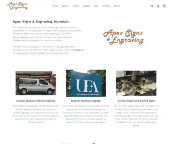 Aseuk.co.uk(Apex Signs & Engravings LTD) Screenshot
