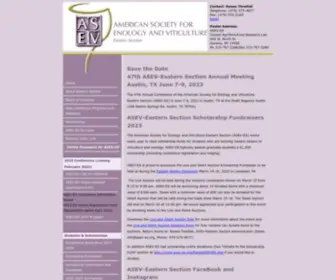 Asev-ES.org(Eastern Section) Screenshot