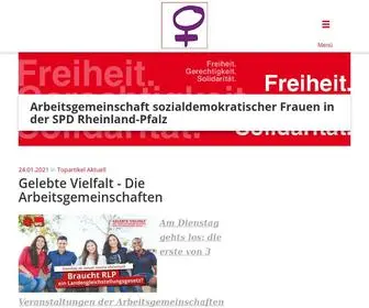 ASF-RLP.de(Wir leisten Lobbyarbeit für sozialdemokratische Frauenpolitik) Screenshot