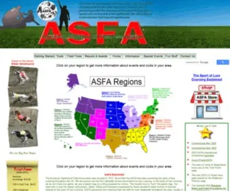 Asfa.org(American Sighthound Field Association) Screenshot
