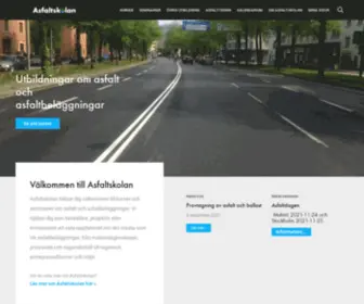Asfaltskolan.se(Utbildningar om asfalt och asfaltbeläggningar) Screenshot