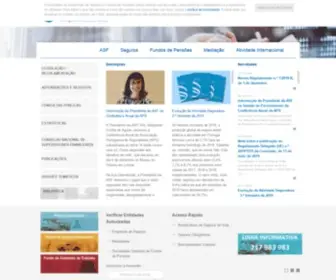 ASF.com.pt(Autoridade de Supervisão de Seguros e Fundos de Pensões) Screenshot