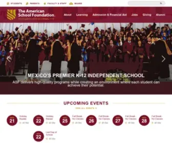 ASF.edu.mx(The American School Foundation) Screenshot