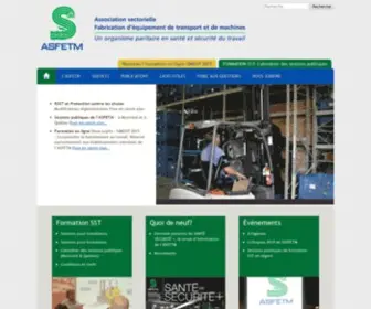 Asfetm.com(Association sectorielle paritaire) Screenshot