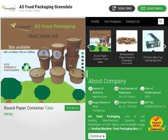 Asfoodpackaging.in(AS Food Packaging Greendale) Screenshot