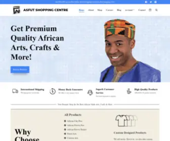 Asfutshop.com(Shop African Arts) Screenshot