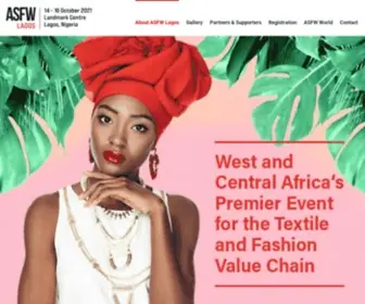 ASFW-Lagos.com(West and Central Africa's Premier Event for the Textile and Fashion Value Chain) Screenshot