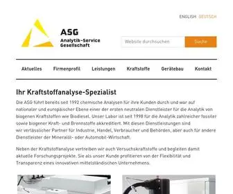 ASG-Analytik.de(Home ASG Analytik) Screenshot