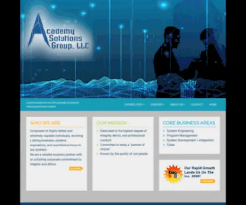 ASG-LLC.com(Academy Solutions Group LLC) Screenshot