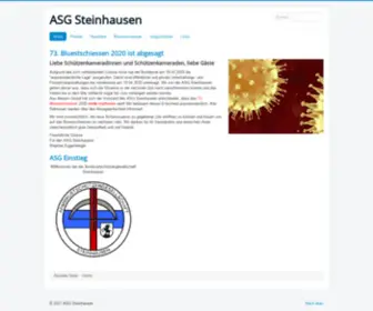 ASG-Steinhausen.ch(Vereinsseite der Armbrust Schützen Gesellschaft (ASG)) Screenshot