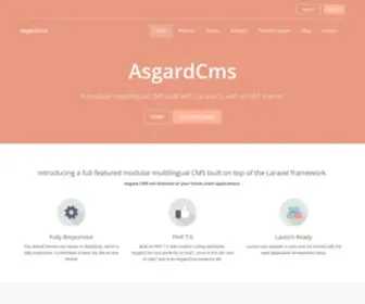 Asgardcms.com(A modular multilingual Content Management System built with Laravel 5. Introducing a full) Screenshot