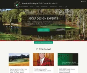 Asgca.org(American Society of Golf Course Architects) Screenshot