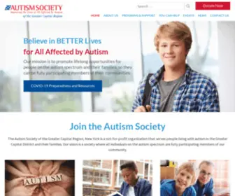 ASGCR.org(The Autism Society of the Greater Capital Region) Screenshot