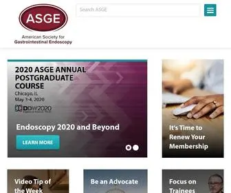 Asge.org(American Society for Gastrointestinal Endoscopy) Screenshot
