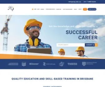 ASG.edu.au(Get the knowledge and skills you need for a successful career) Screenshot