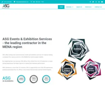 Asgeventservices.com(MENA region's leading events & exhibition contractor) Screenshot