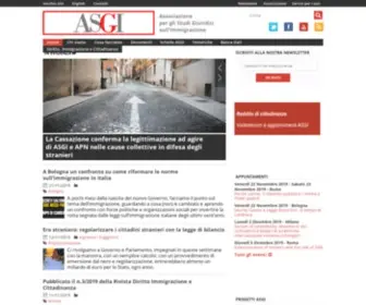 Asgi.it(Associazione per gli Studi Giuridici sull'Immigrazione) Screenshot