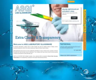 Asgiglass.com(ASGI) Screenshot