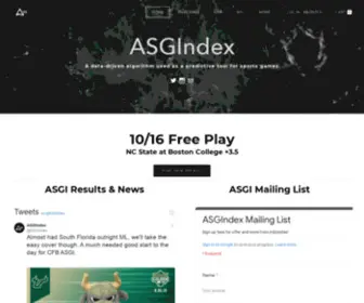 Asgindex.com(ASGI) Screenshot