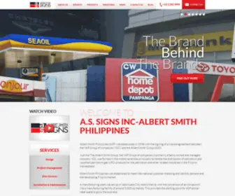 Asgroup.com.ph(Albert Smith Signs) Screenshot