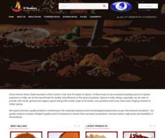 ASGTLLC.com(Exporter of Spices) Screenshot