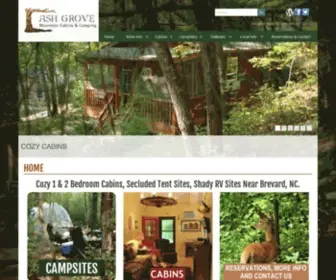 ASH-Grove.com(Cabins) Screenshot