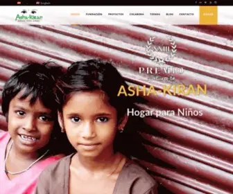 Asha-Kiran.org(Hogar para Niños) Screenshot