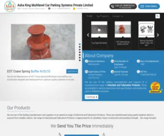 Ashaindustries.net(Asha King Multilevel Car Parking Systems Private Limited) Screenshot
