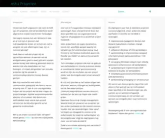Ashaweb.nl(Asha Projecten) Screenshot