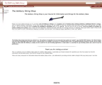 Ashborystrings.com(The Ashbory String Shop) Screenshot