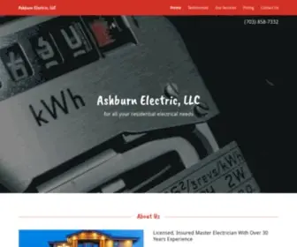 Ashburnelectric.com(Ashburn Electric) Screenshot