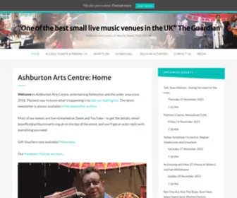 Ashburtonarts.org.uk(One of the best small live music venues in the UK) Screenshot