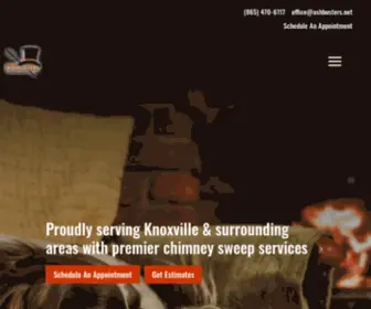 Ashbustersknoxville.com(Chimney Sweep) Screenshot