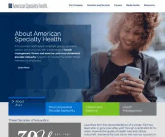 Ashcompanies.com(American Specialty Health) Screenshot
