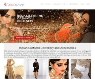 Ashcreations.ca(Bridal lehnga Brampton) Screenshot