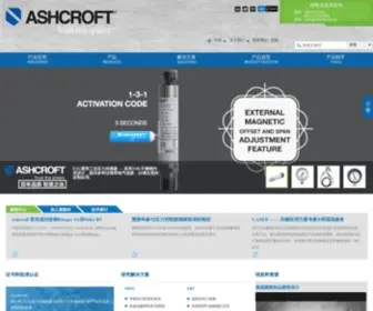 Ashcroft.com.cn(美国雅斯科仪器仪表（苏州）有限公司) Screenshot
