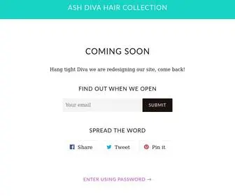 Ashdivahc.com(Ash Diva Hair Collection) Screenshot